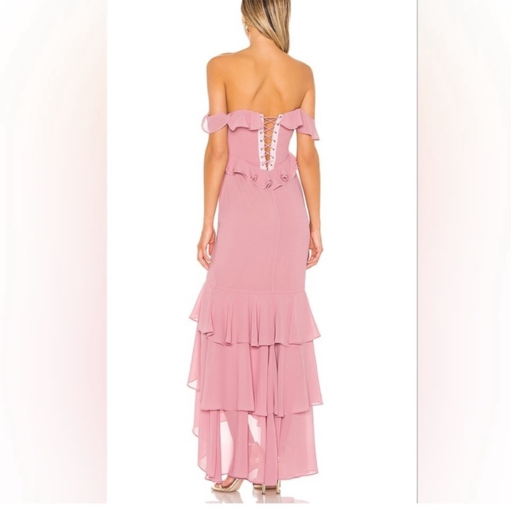 Moments Like This Gown in Pink X Revolve - Picture 2 of 8